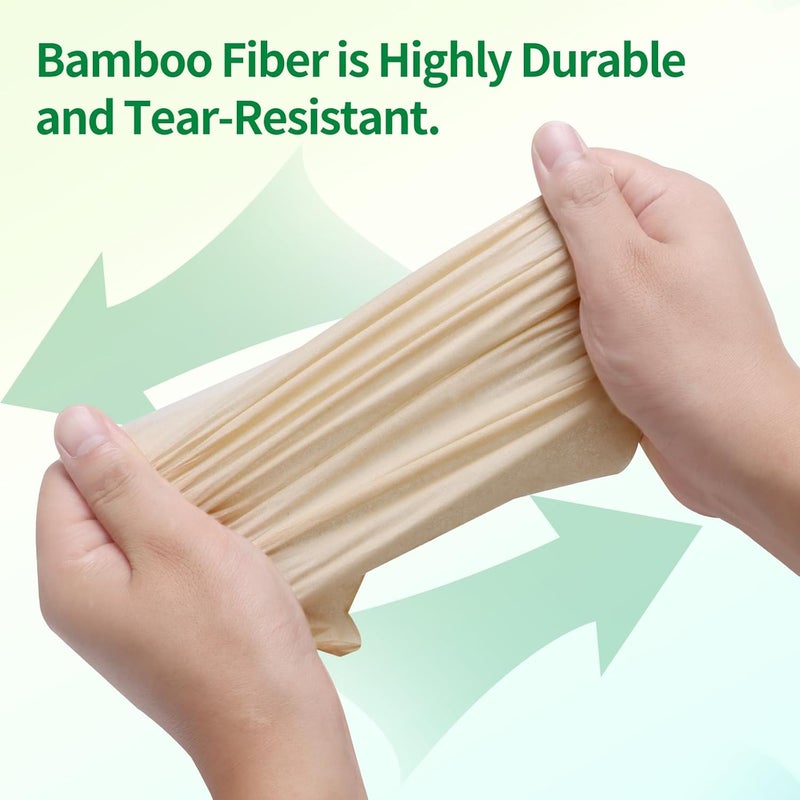 QINGYA Unbleached Bamboo Facial Tissues - 12 Boxes of 100% Natural, Hypoallergenic, 134 Sheets per Box, FSC Certified, Eco - Friendly, Ultra - Soft & Gentle for Everyday Home and Office Use - Image 5